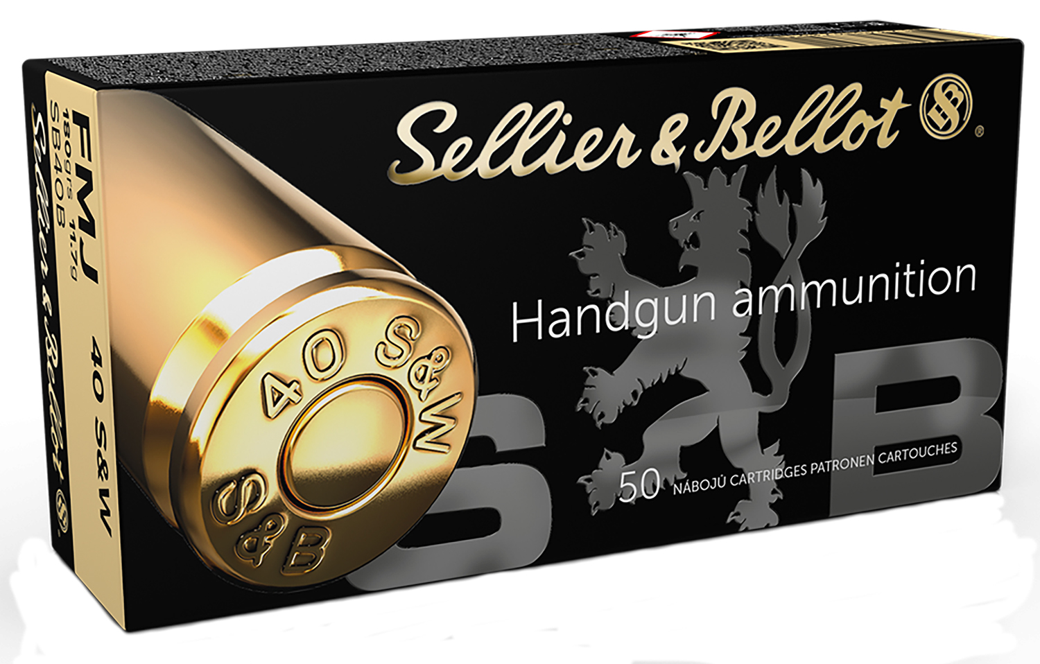 Sellier & Bellot SB40B Handgun Target 40 S&W 180 gr Full Metal Jacket (FMJ) 50 Per Box/ 20 Cs