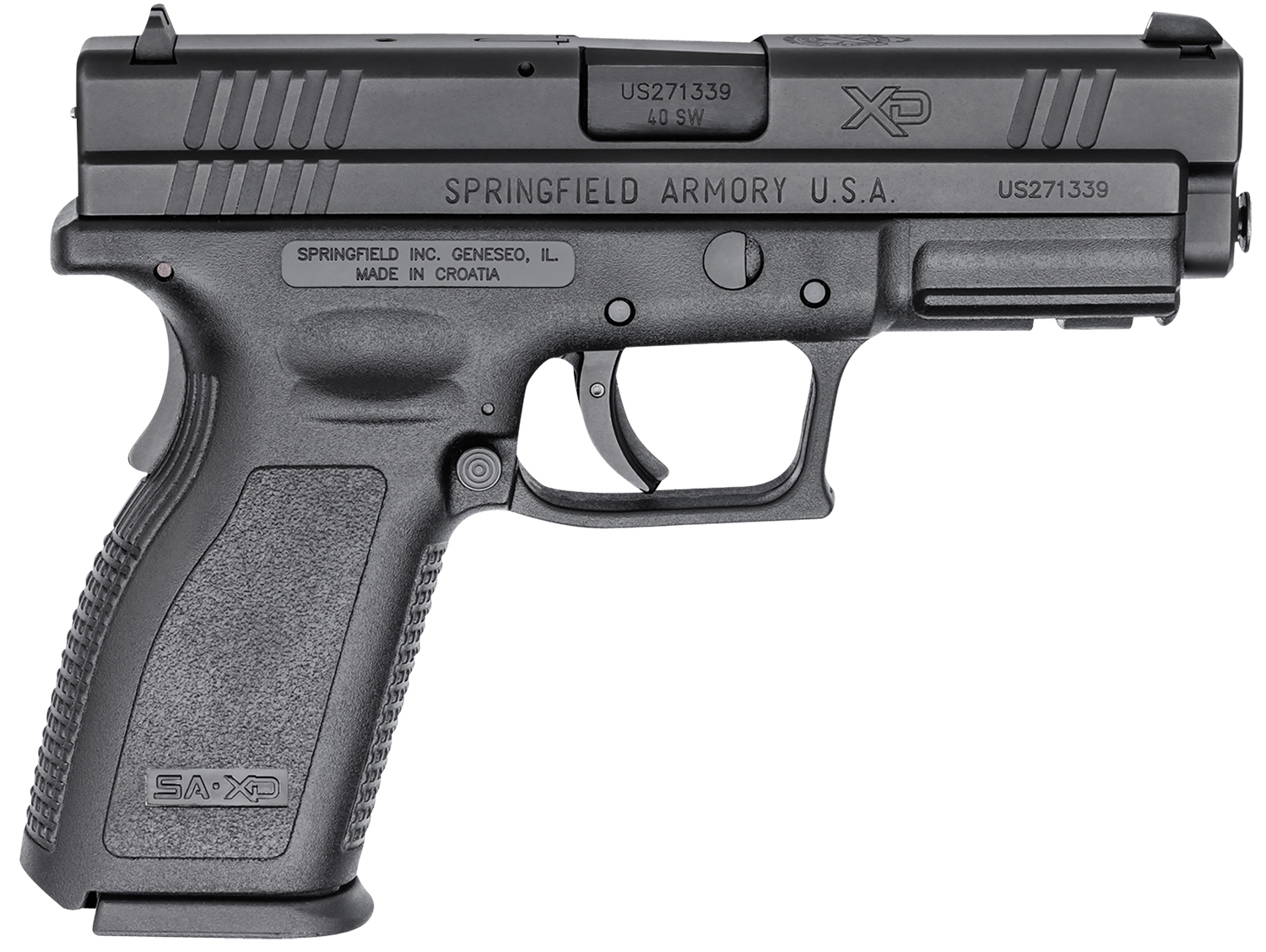 Springfield Armory XD9102 XD Service *CA Compliant 40 S&W Caliber with 4