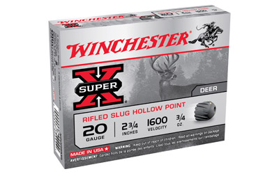 WINCHESTER SUPER-X SLUGS 20GA 2.75