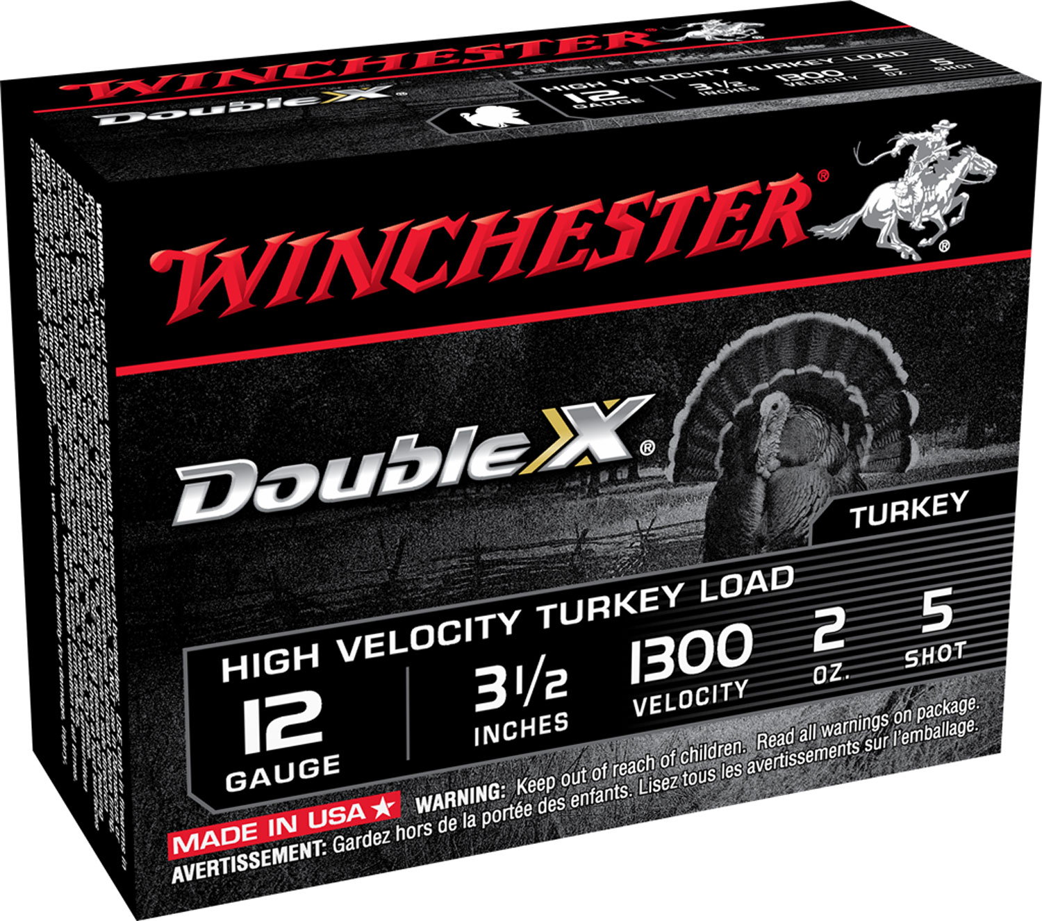 Winchester Ammo STH12355 Double X High Velocity Turkey 12 Gauge 3.50