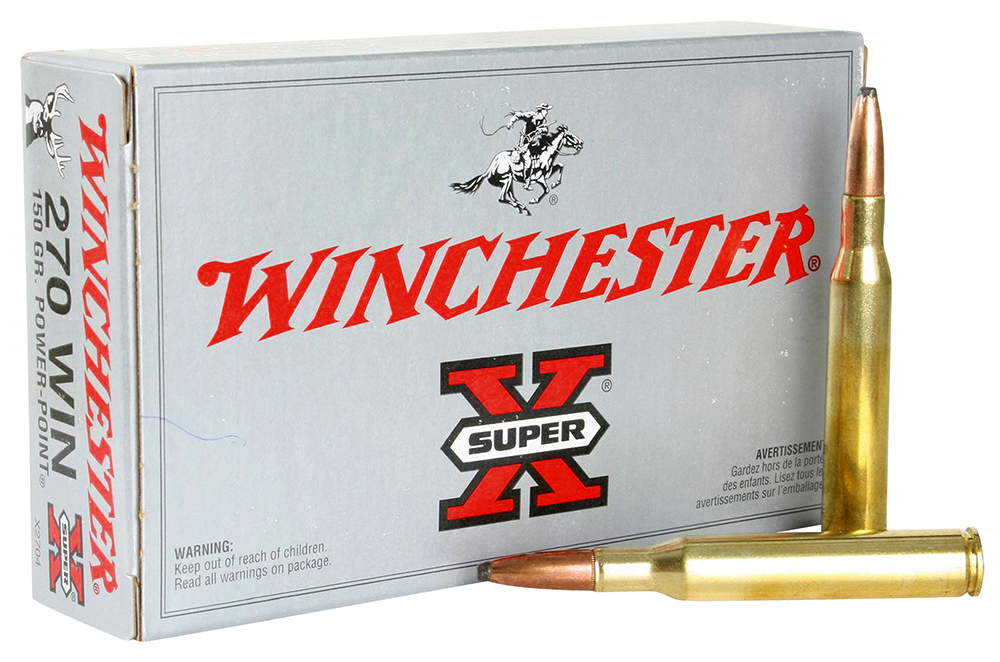 Winchester X2704 Super-X Rifle Ammo 270 , Power-Point, 150 Grains, 2850