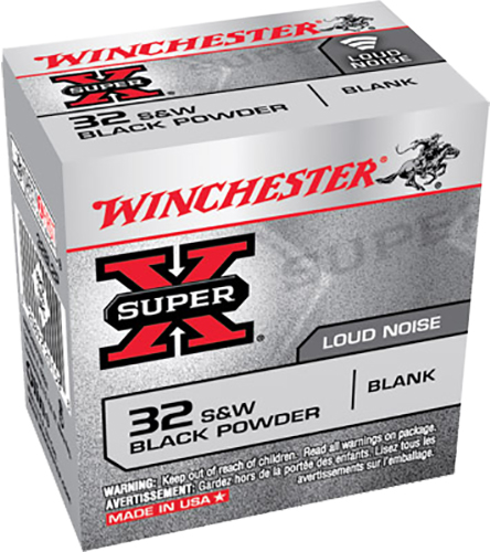 Winchester Ammo 32BL2P Super-X Black Powder Blank 32 Smith & Wesson  50 Bx/100 Cs