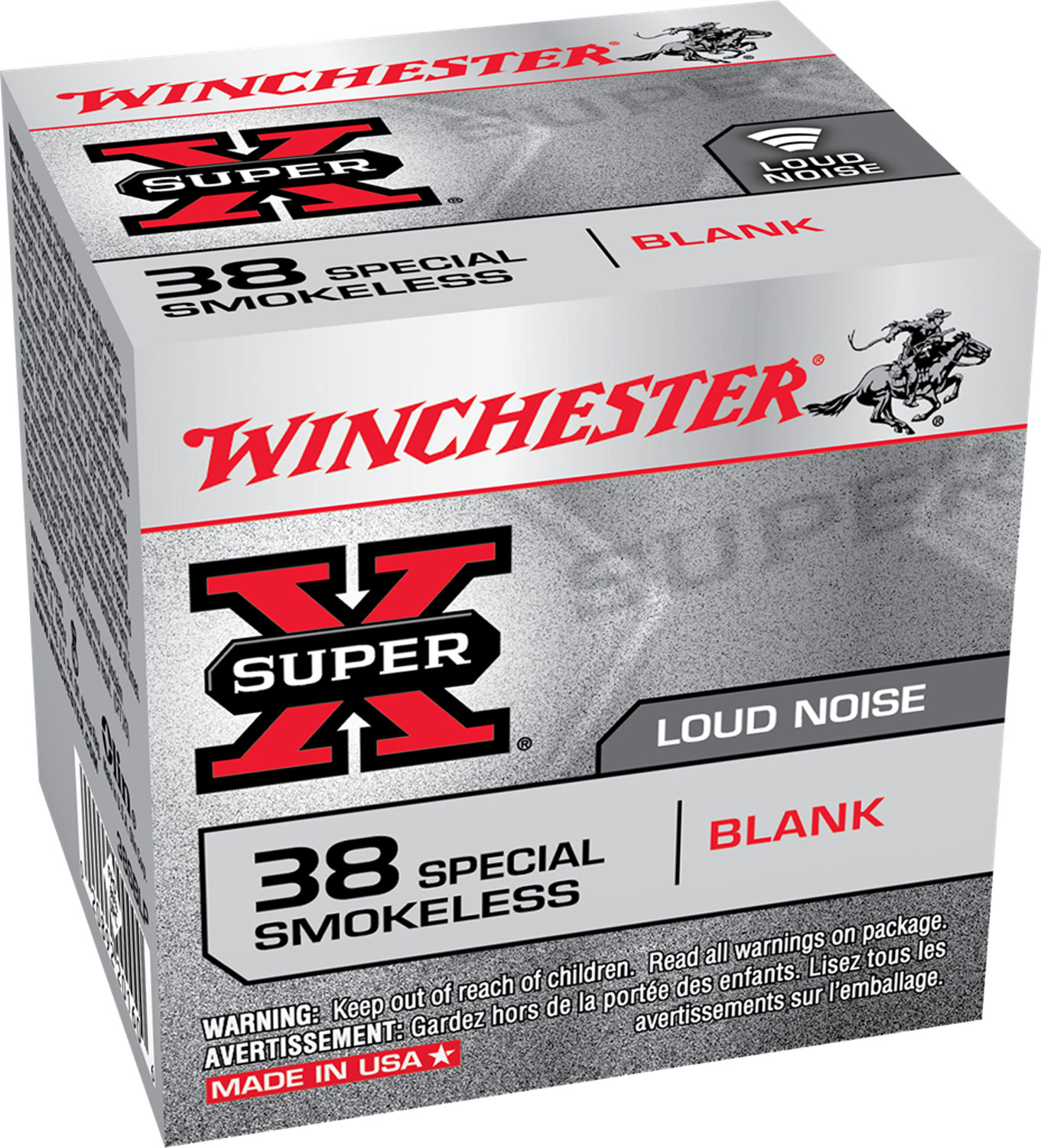 Winchester Ammo 38SBLP Super X Blank 38 Special 50 Per Box/ 40 Case