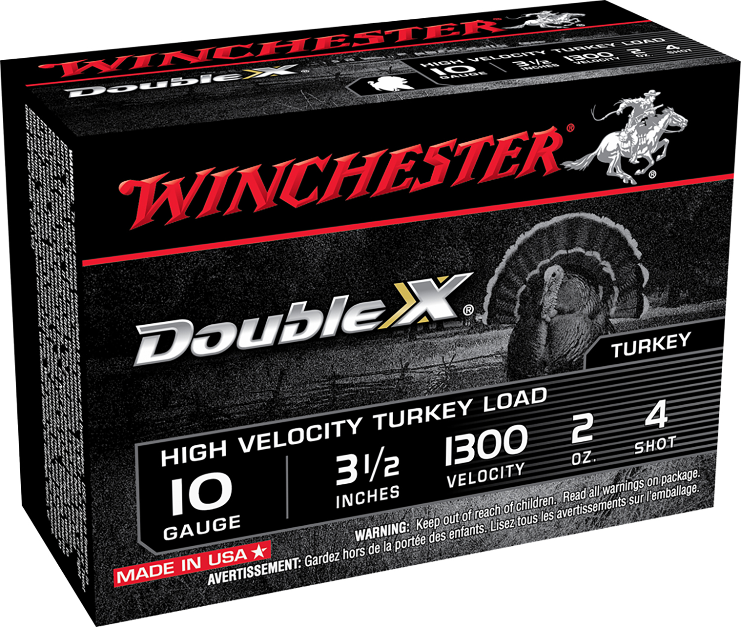 Winchester Ammo STH104 Double X High Velocity Turkey 10 Gauge 3.50