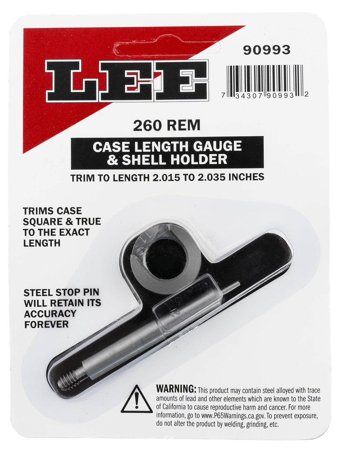 Lee Precision 90993 Case Length Gauge  260 Rem