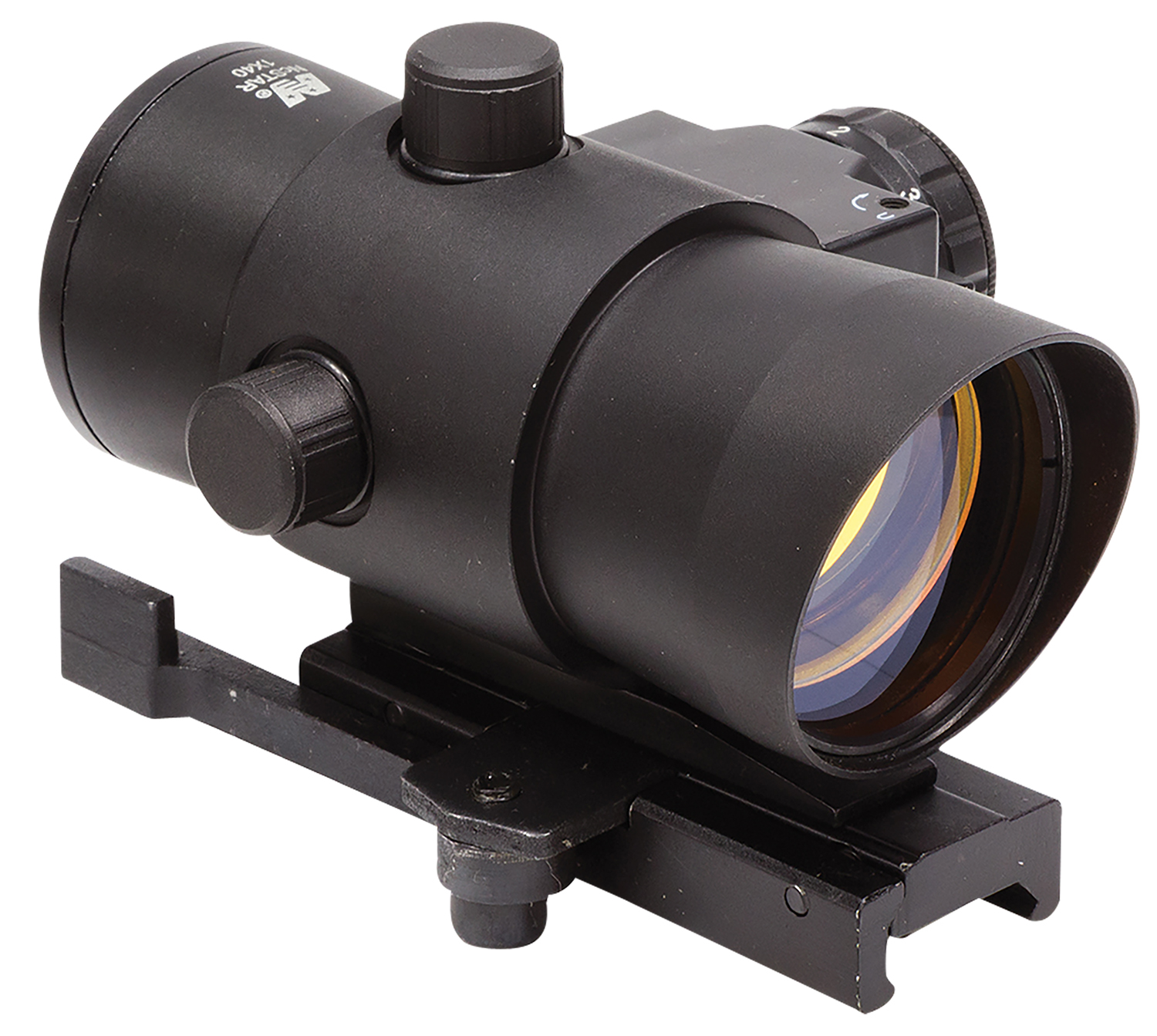 NcStar DLB140R Red Dot w/Laser & QR Mount Black Anodized 1x40mm 3 MOA Illuminated Red Dot Reticle/Red Laser