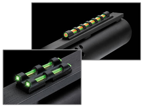 Truglo TG94D Gobble-Dot  Universal Shotgun Green/Red Fiber Optic Green Fiber Optic Black