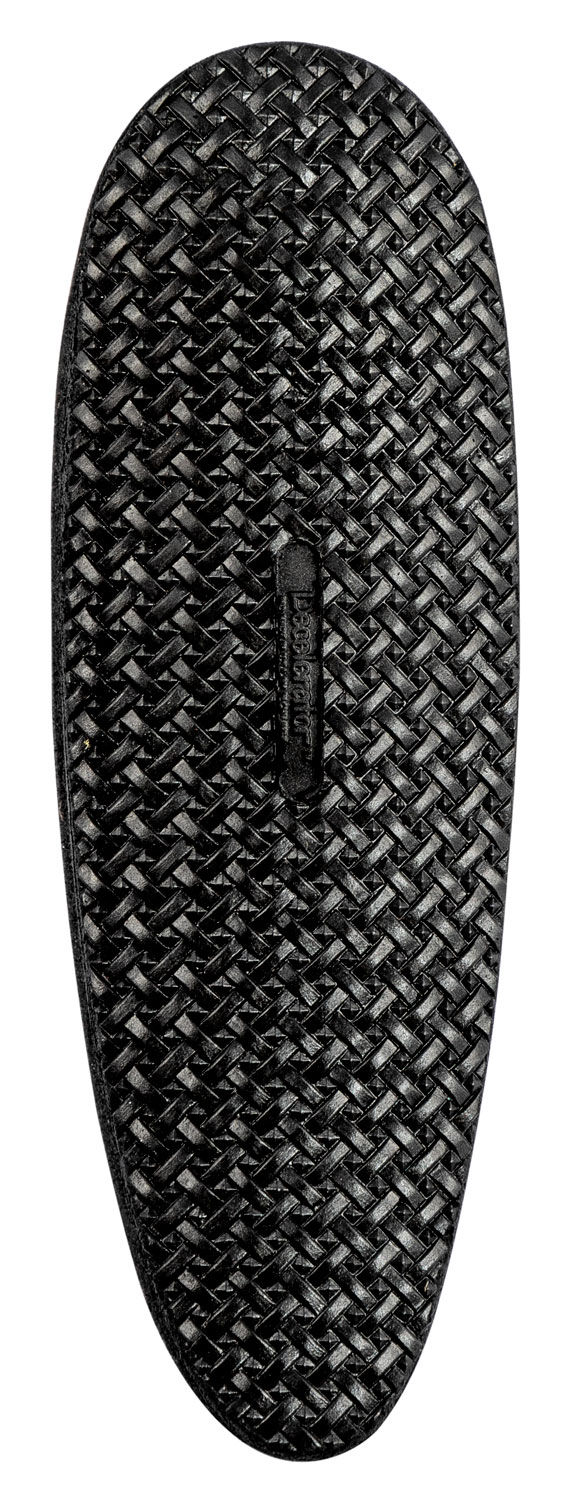 Pachmayr 01317 D750B Decelerator Field Style Recoil Pad Medium Black Basketweave Rubber 1