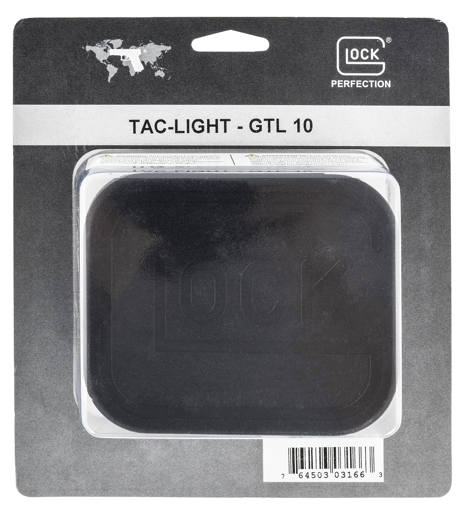 Glock TAC03166 GTL 10 Tactical Light For Handgun 70 Lumens Output White Xenon Light Black Polymer