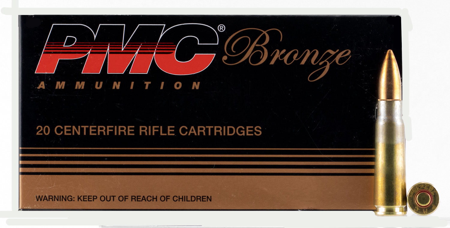 PMC 762A Bronze Rifle Ammo 7.62X39 FMJ, 123 Grains, 2350 fps, 20, Boxed
