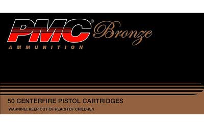 PMC Bronze .380 ACP Handgun Ammo - 90 Grain | FMJ | 50rd Box