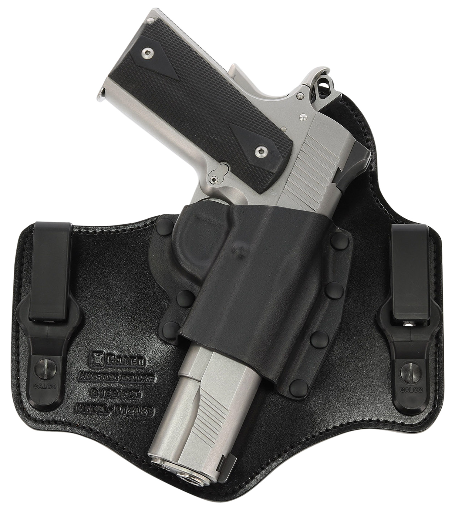 Galco KT472B KingTuk Deluxe Black Kydex Holster w/Leather Backing IWB S&W M&P Right Hand