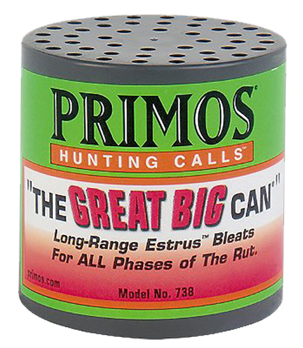 Primos 738 The Great Big Can Doe Bleat Attracts Deer Green Plastic