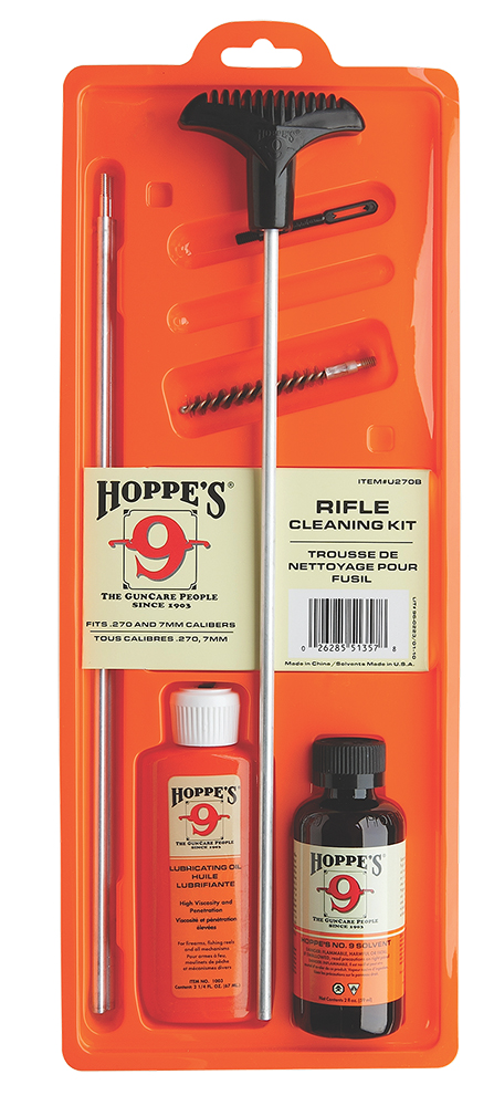 HOPPES PISTOL CLEANING KIT UNIVERSAL CLAMSHELL PACKAGE