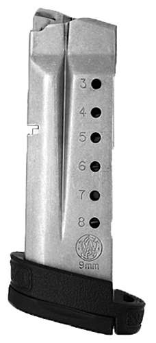 Smith & Wesson 199360000 OEM  Stainless Detachable 8rd for 9mm Luger S&W M&P Shield