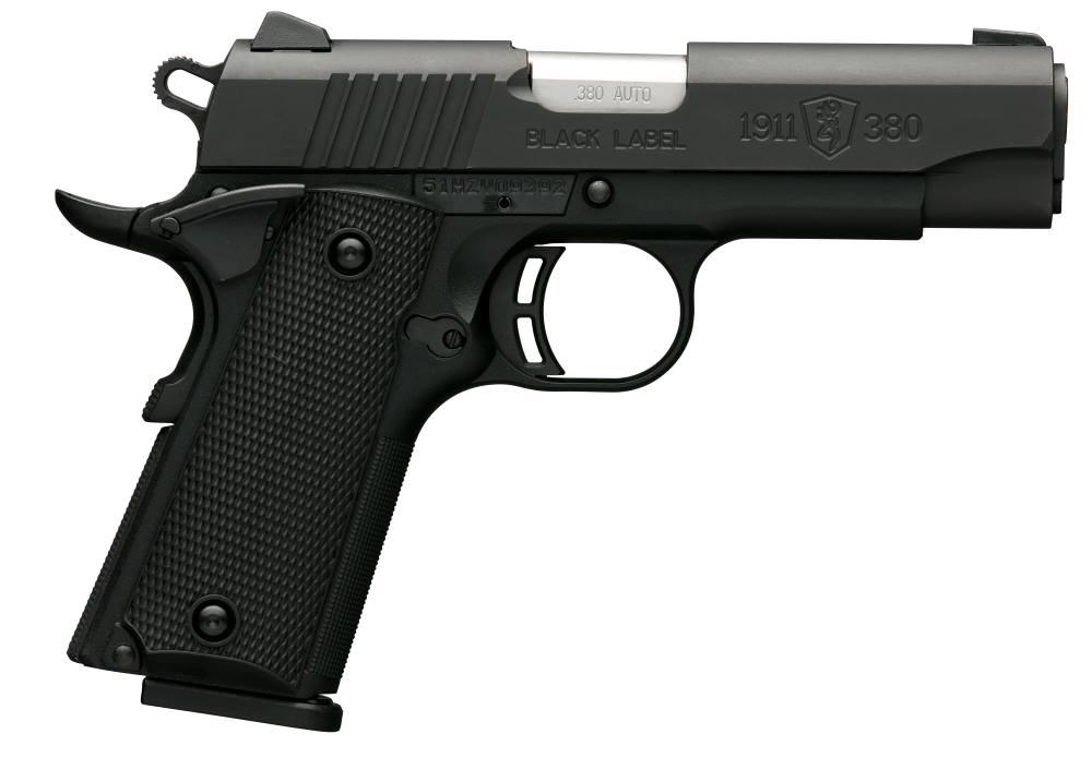Browning 051905492 1911-380 Black Label Compact 380 ACP 3.63
