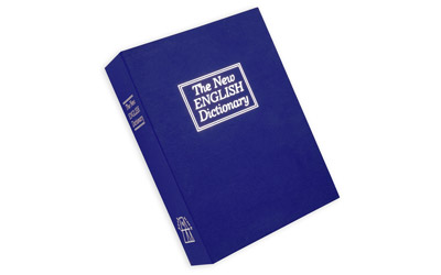 BULLDOG DIVERSION BOOK SAFE BLUE 3 WHEEL COMBINATION LOCK