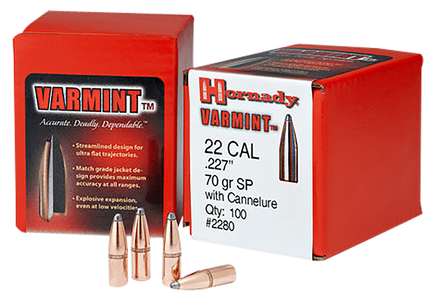 HORNADY BULLETS 22 CAL .224 50GR JSP 100CT 40BX/CS