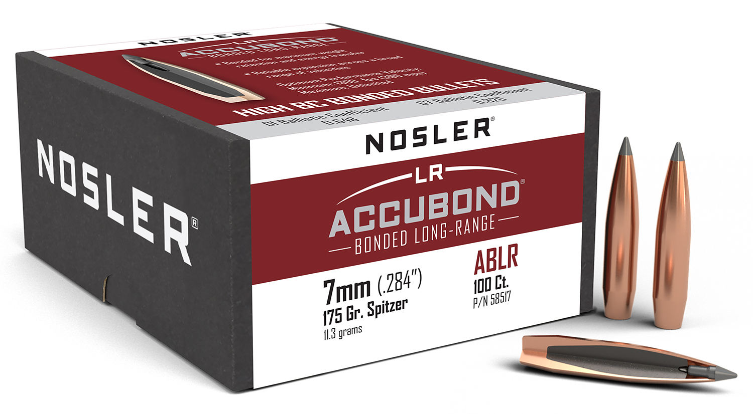 NOSLER ABLR 7MM 175GR SP 100CT
