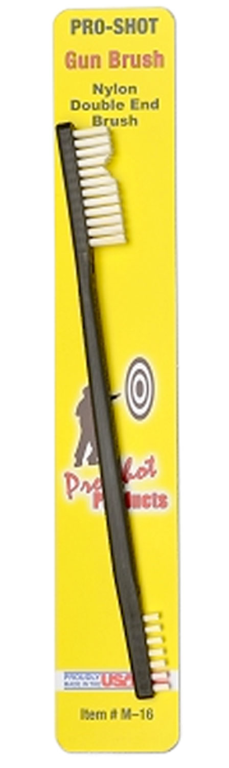 PRO-SHOT GUN BRUSH DOUBLE END NYLON
