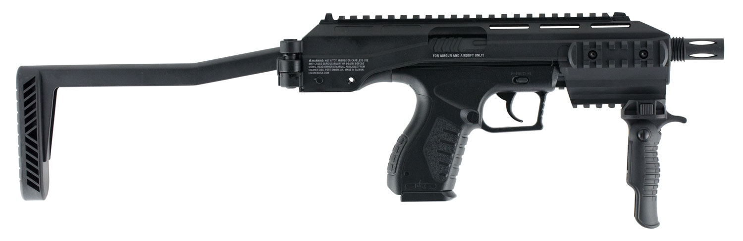 Umarex USA 2254824 TAC Carbine  CO2 177 BB 19+1 Shot Black Black Receiver Black Folding Stock