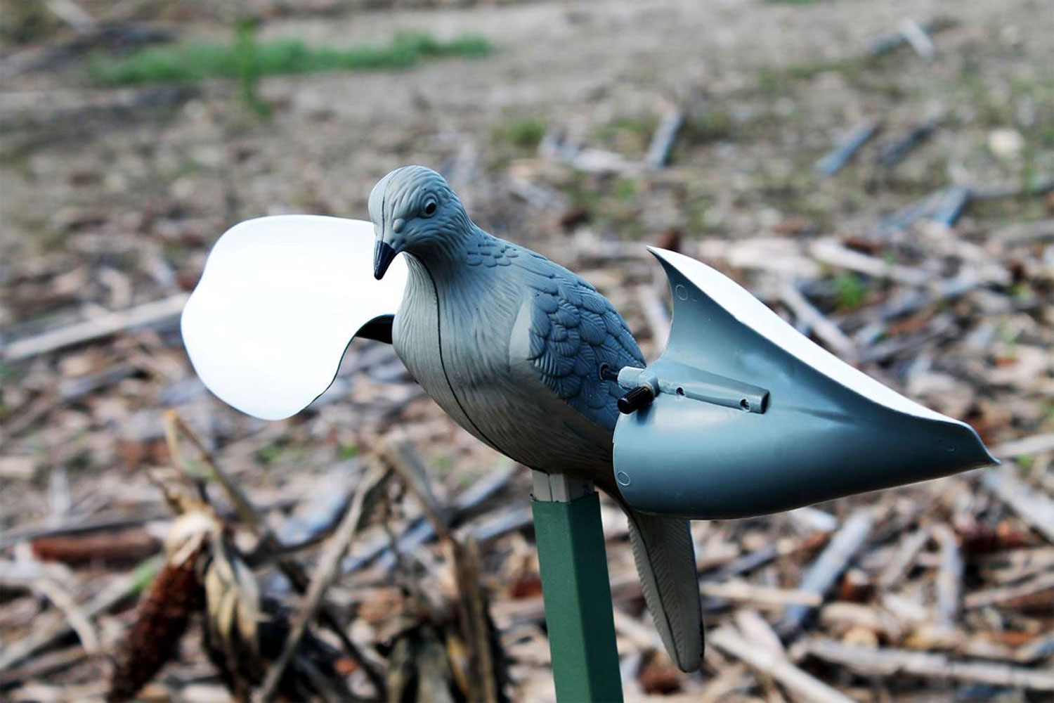Mojo Outdoors HW7201 Wind Dove  Species Gray Plastic