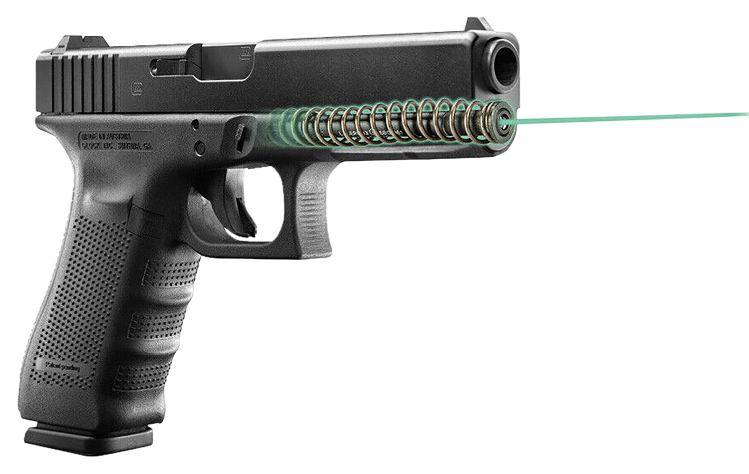 LaserMax LMSG422G Guide Rod Laser Green Laser 5mW 532nM Wavelength Compatible w/Gen4 Glock 17/22/31/34 Guide Rod Mount