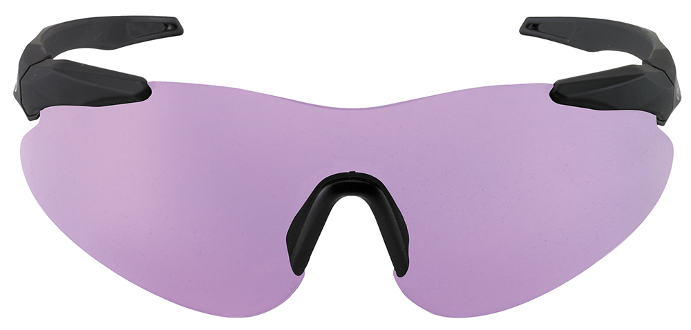 Beretta USA OCA100020316 Performance Shooting Shields 100% UV Rated Polycarbonate Purple Lens with Soft Touch Black Frame
