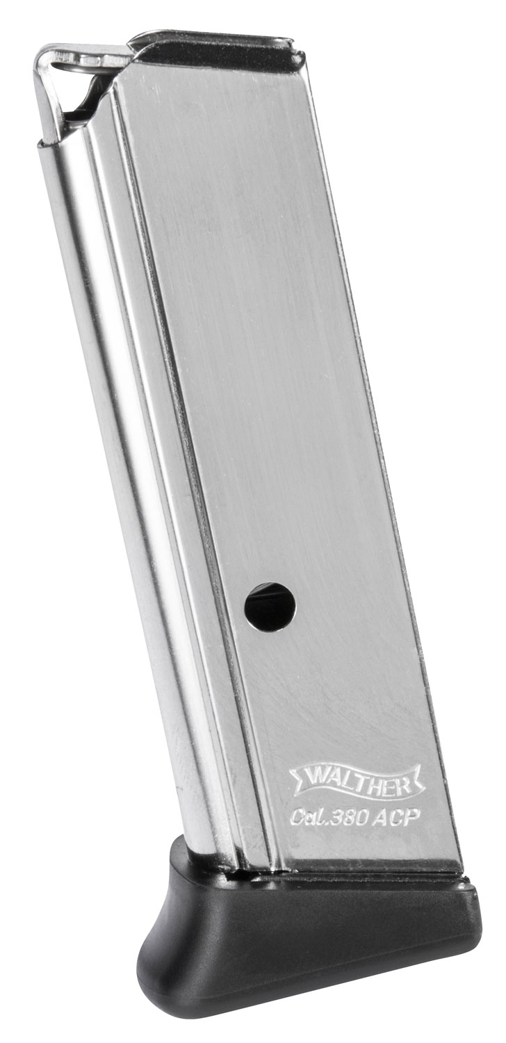 WALTHER MAGAZINE PPK/S .380ACP 7RD FINGER REST NICKEL