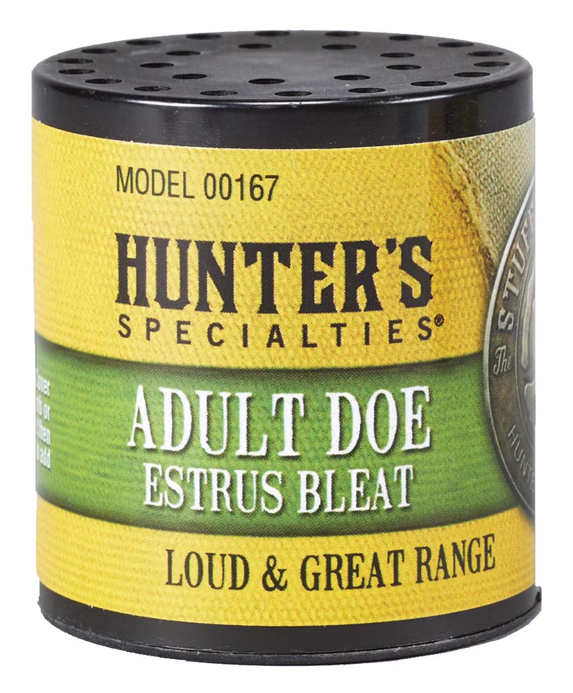 Hunters Specialties 00167 Adult Doe Estrus  Can Call Doe Sounds Attracts Deer Black
