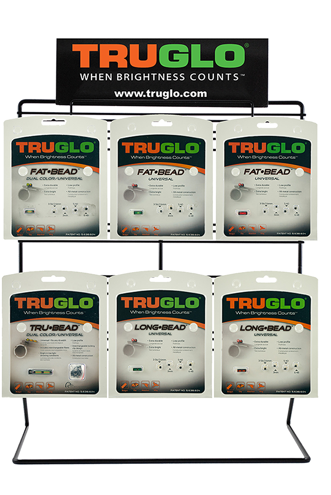 Truglo TG101P2 Universal Shotgun Sight #2 Display w/Product 23 Sights Counter Top