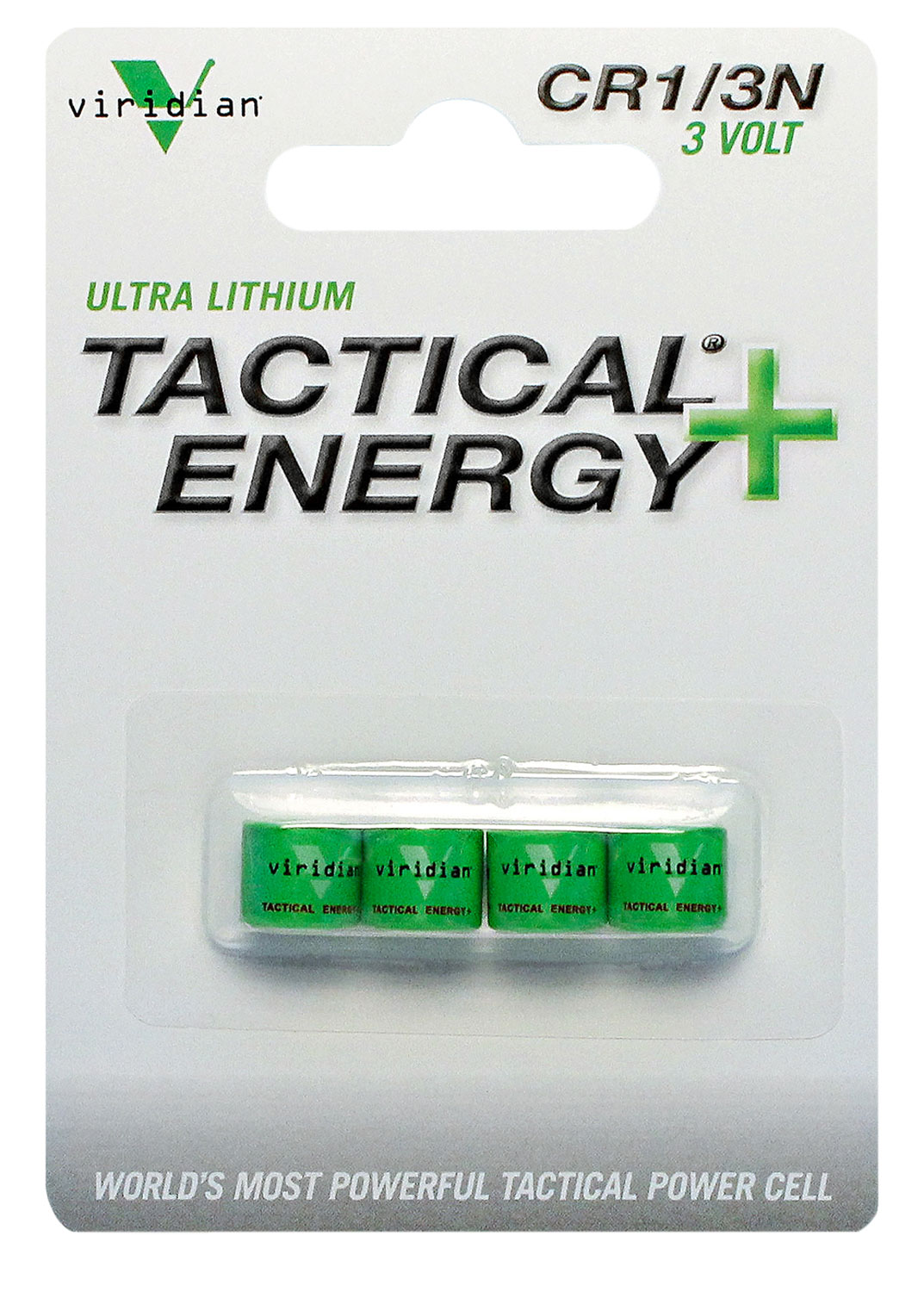 Viridian Tactical Energy + Batteries - 1/3N Lithium | 4 Pack