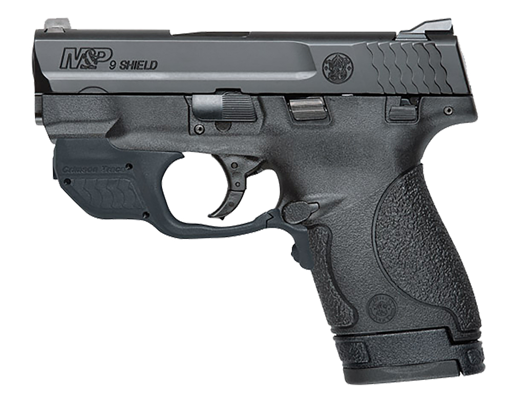 Smith & Wesson 10141 M&P 9 Shield with Crimson Trace Green Laserguard Double 9mm Luger 3.1