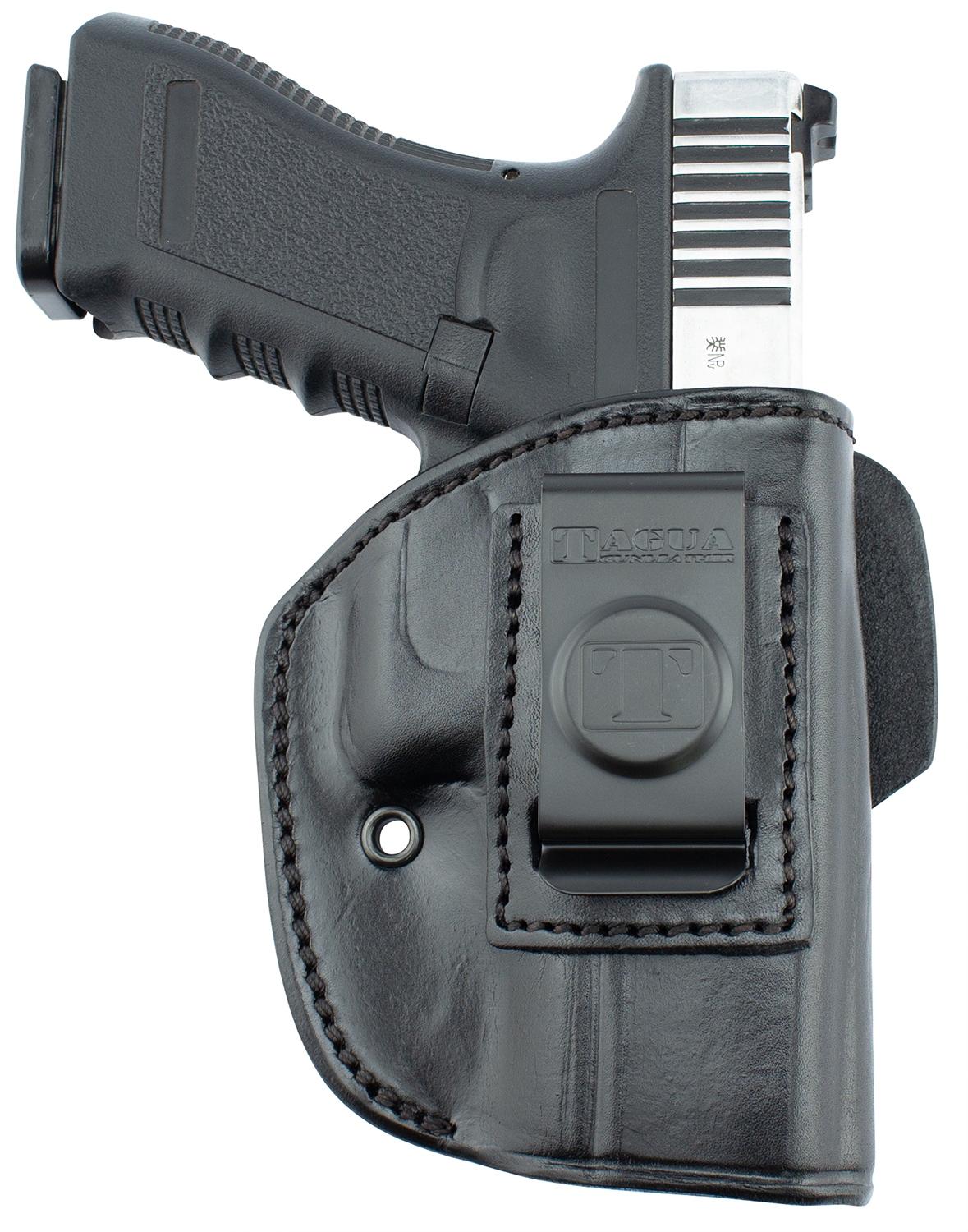Tagua IPH4330 4 In 1  Black Leather IWB/OWB fits Glock 26/27/33 Right Hand(Inside/Outside/Cross/Back)