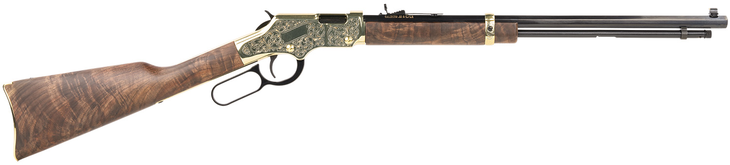 Henry H004d3 Golden Boy Deluxe Engraved 3rd Edition Lever Action 22 Short Long Lr 16 Lr 21 Short Octagon Barrel Brasslite American Walnut Right Hand Km Coffee Corks And Camo Henry H004d3 Golden Boy Deluxe Engraved 3rd Edition Lever Action 22 Short Long Lr 16 Lr 21 Short Octagon Barrel Brasslite American Walnut Right Hand Km Coffee Corks And Camo