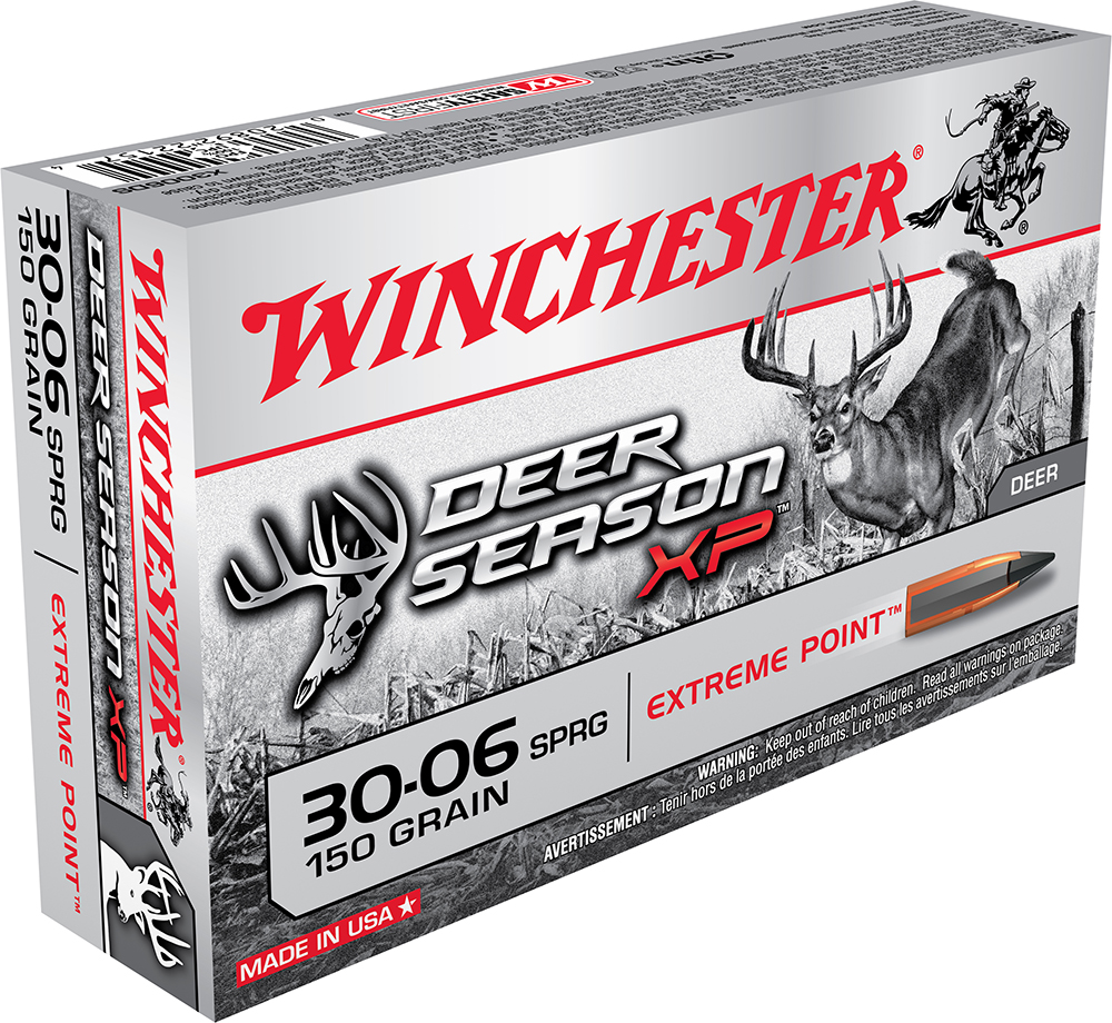 Winchester X3006DS Deer Season XP Rifle Ammo 30-06 SPR, Extreme Point