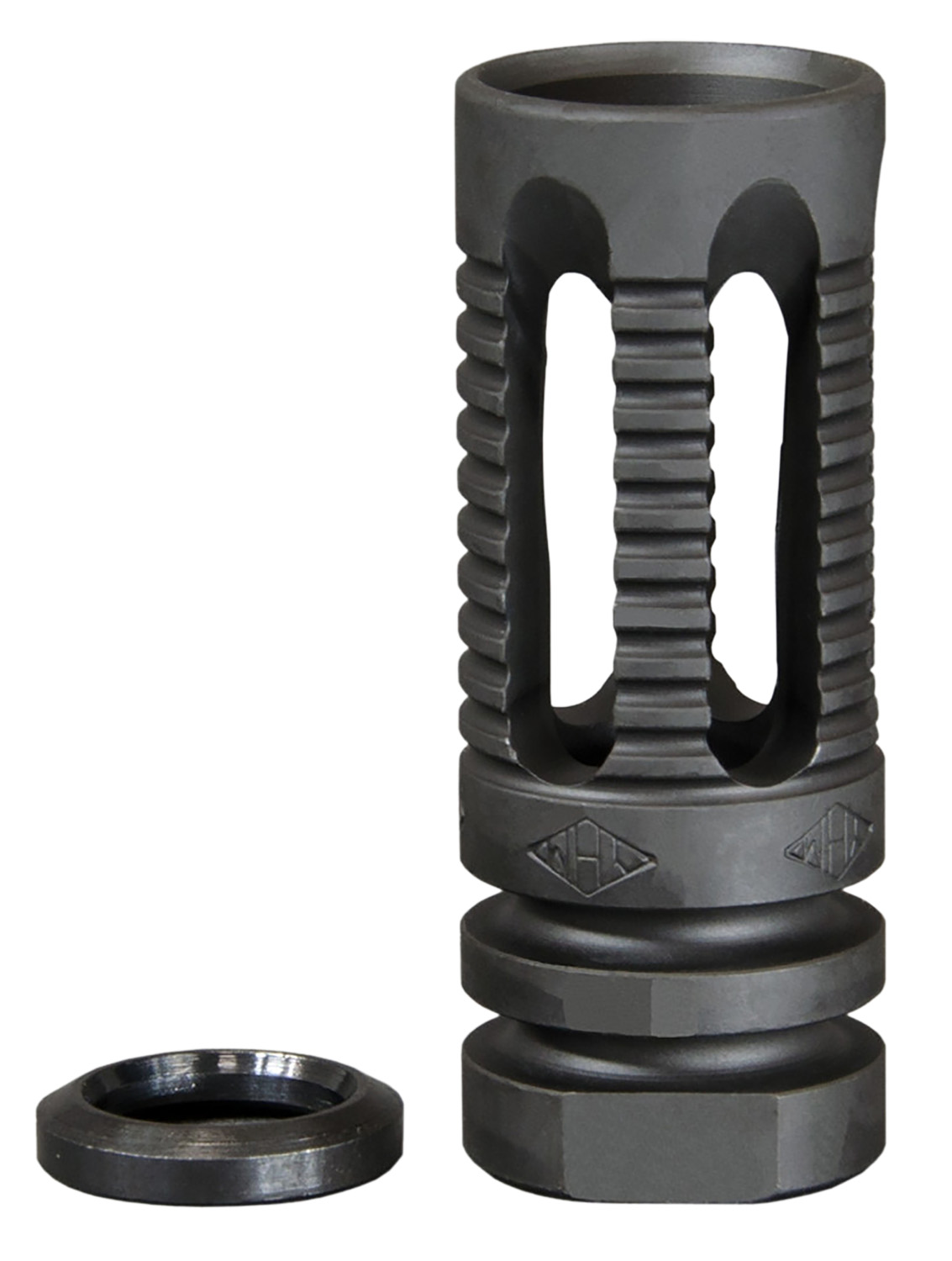 YHM PHANTOM COMP/FLASH HIDER 5.56 SMOOTH 1/2X28 THREADS