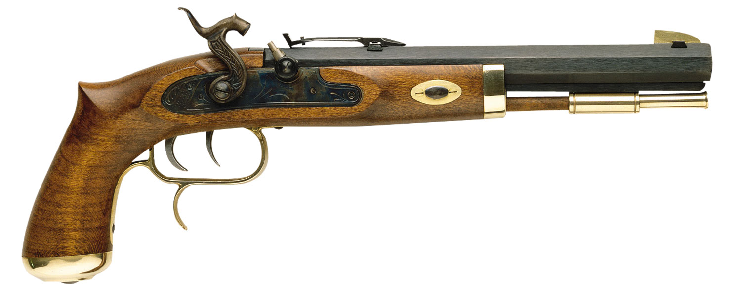 TRADITIONS TRAPPER PISTOL .50 PERCUSSION BLUED/HARDWOOD