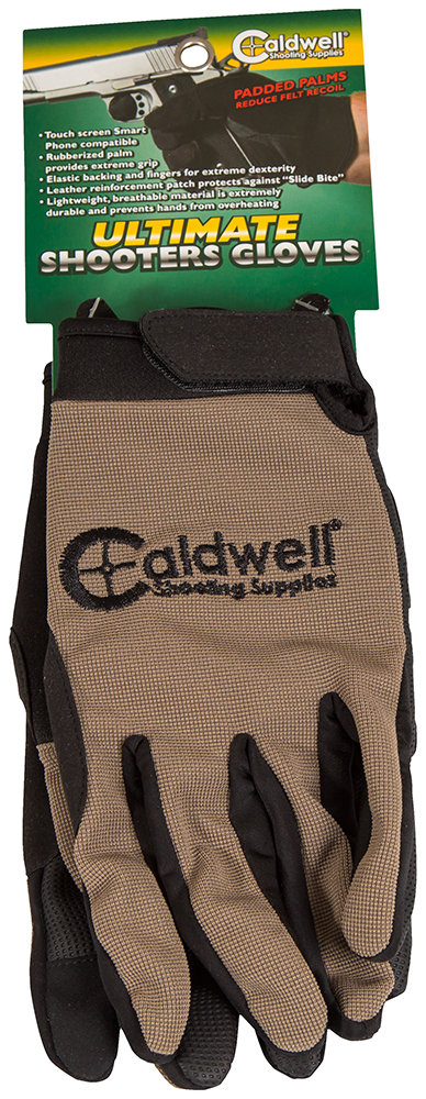 Caldwell 151294 Ultimate Shooting Gloves Tan LG/XL