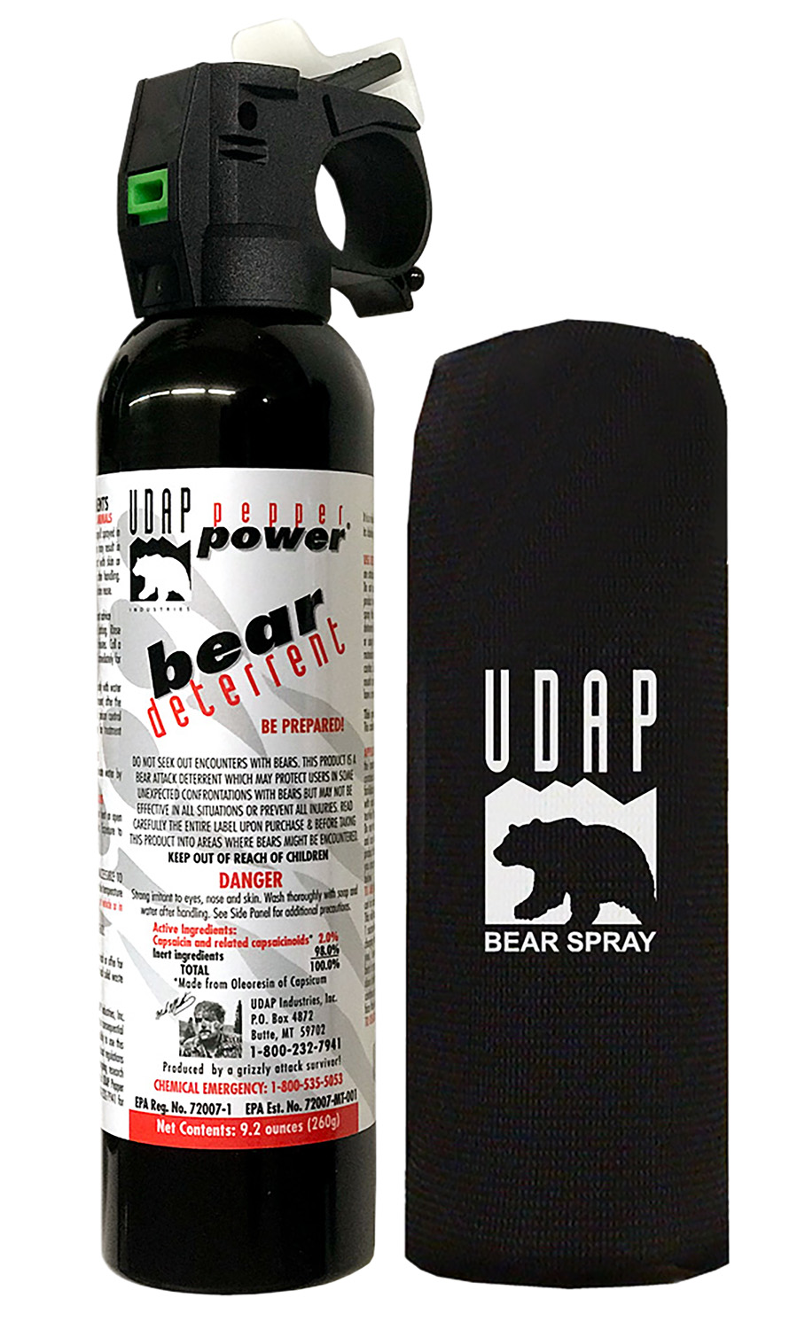 UDAP 15HP Magnum Bear Spray OC Pepper Range Up to 35 ft 9.20 oz