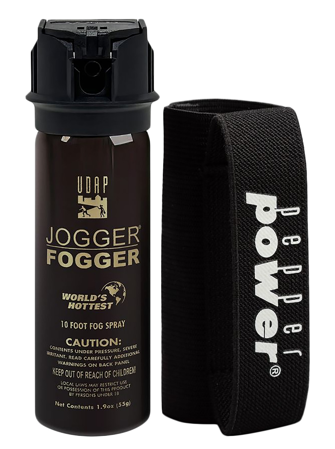 UDAP 3PWH Jogger Fogger Pepper Spray OC Pepper 10 ft Range 1.90 oz B Tactical Shop B Tactical