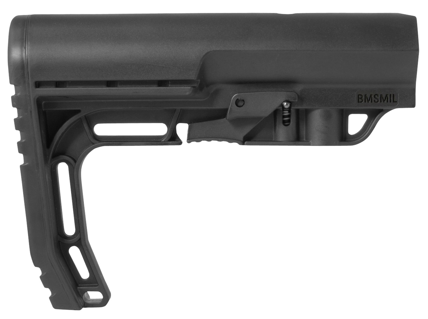 Mission First Tactical BMSMIL Battlelink Minimalist Stock Collapsible Black Synthetic for  AR-15, M16, M4 with Mil-Spec Tube (Tube Not Included)