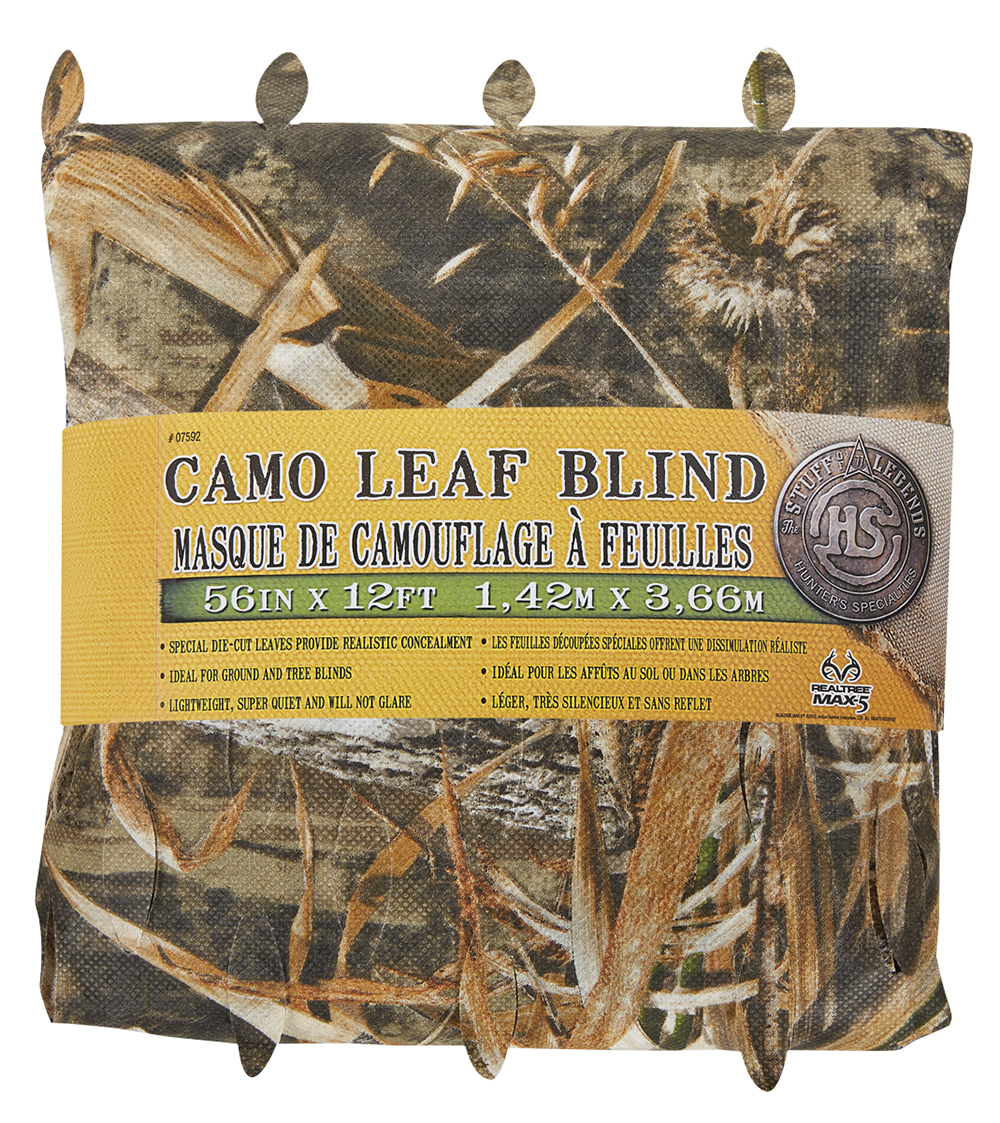 Hunters Specialties 07592 Camo Leaf Blind  Realtree Max-5 56