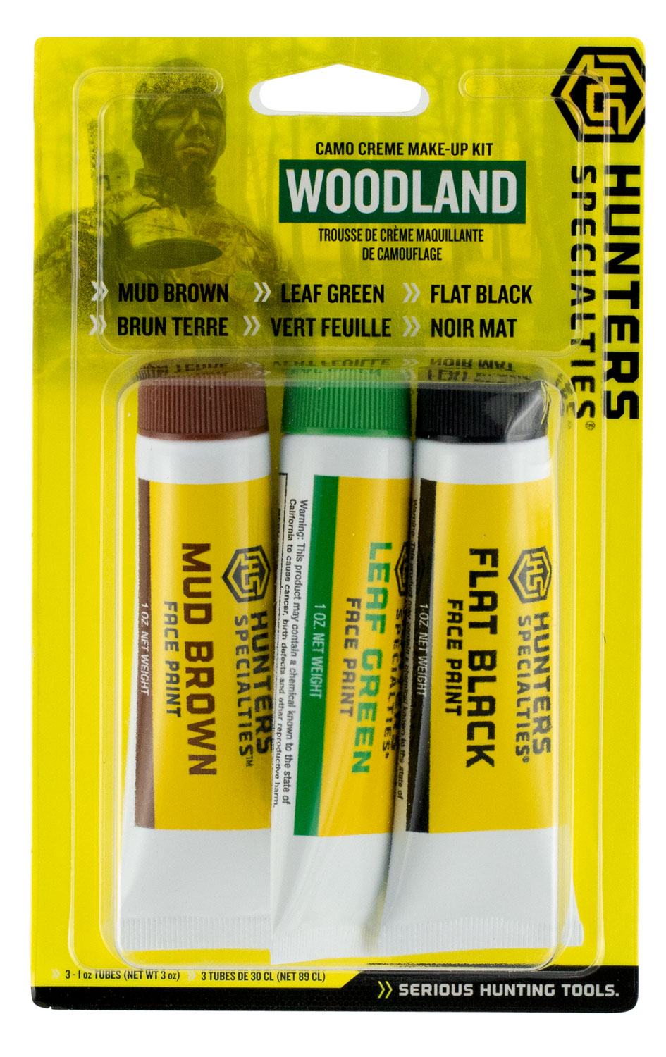 Hunters Specialties 00268 Woodland Camo Makeup kit Camo Creme Makeup 3 Tubes