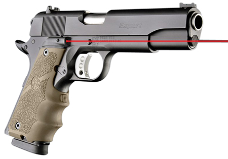HOGUE LE LASER GRIP COLT GOVT MODEL DESERT TAN