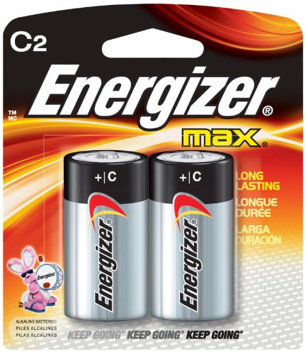 Energizer E93BP-2 Max Alkaline C Batteries 2Pk