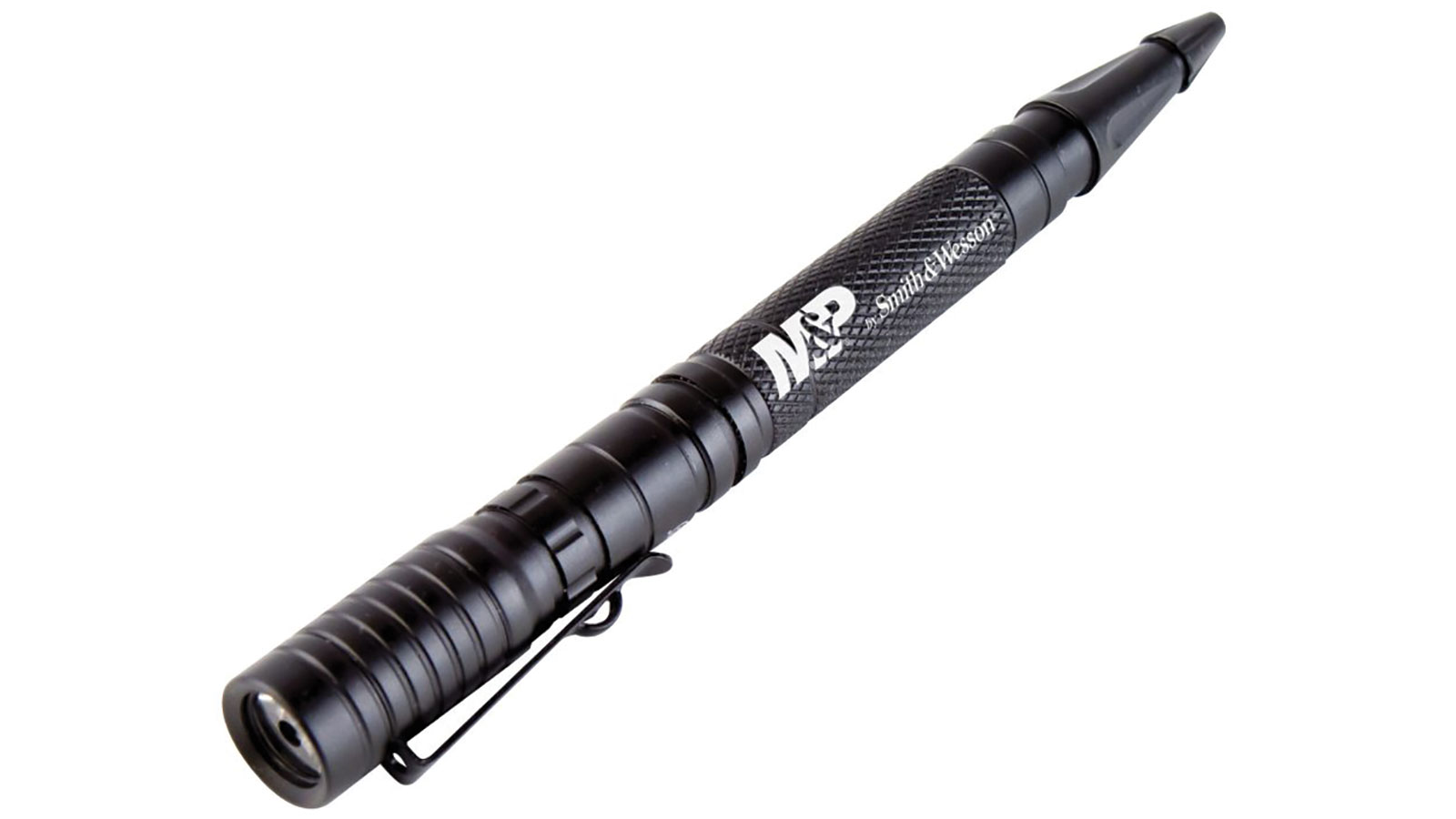 M&P Accessories 110155 Delta Force PL-10 Penlight Black Anodized Aluminum Cree LED 105 Lumens 62 Meters Range with Refillable Pen Includes Batteries