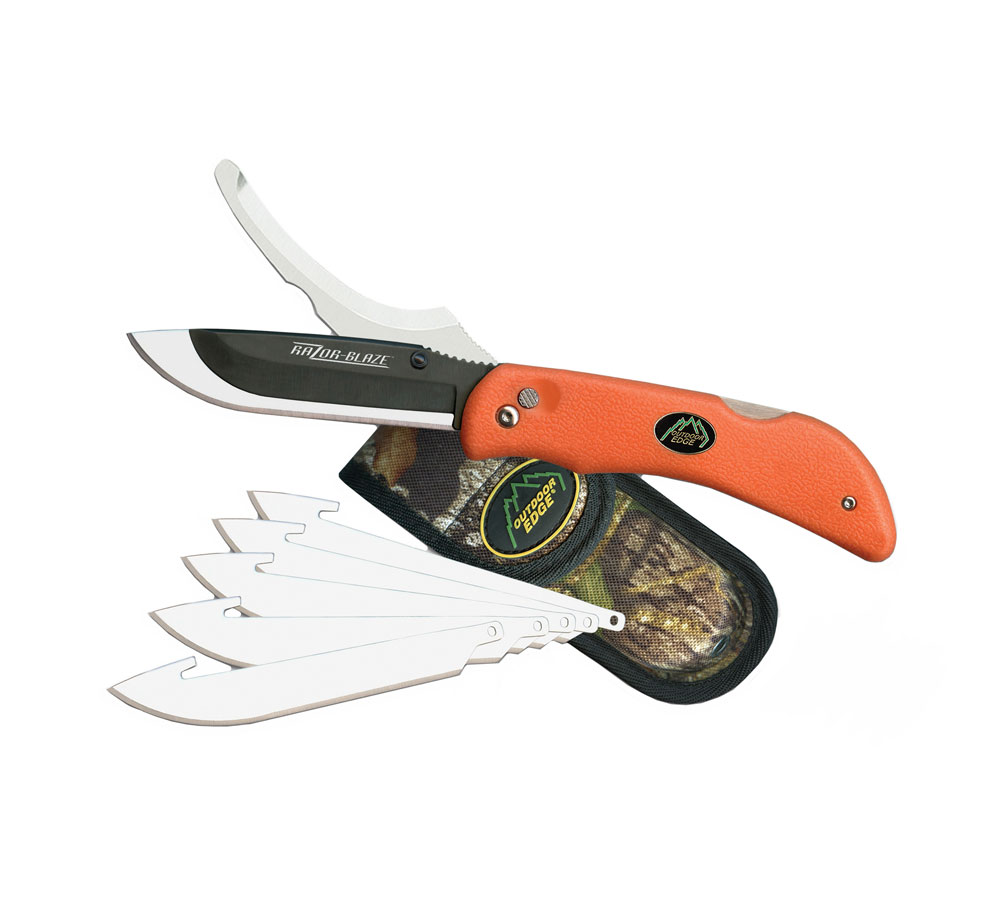 Outdoor Edge Razor-Pro Knife  <br>  Orange 6 Blades