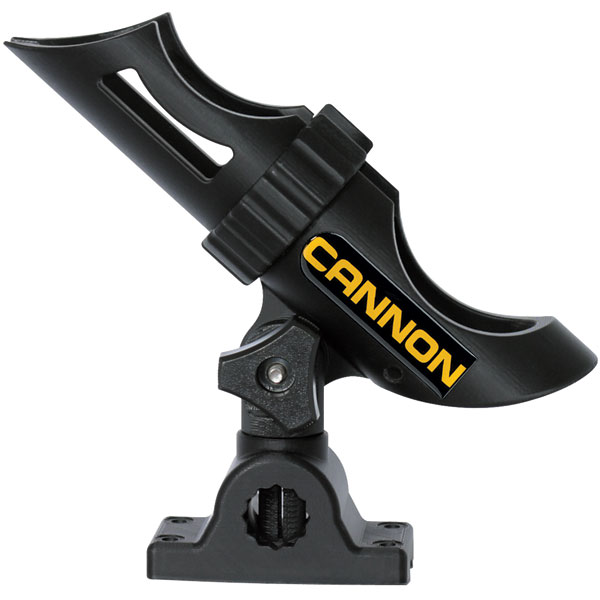 Cannon 2450169-1 Deck-Mount Rod Holder, 3-Position, Black