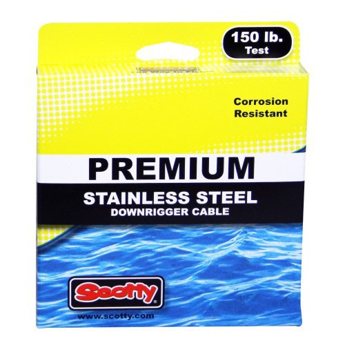 Scotty 1002 Premium Stainless Steel Downrigger Cable, 150lb Test, 400